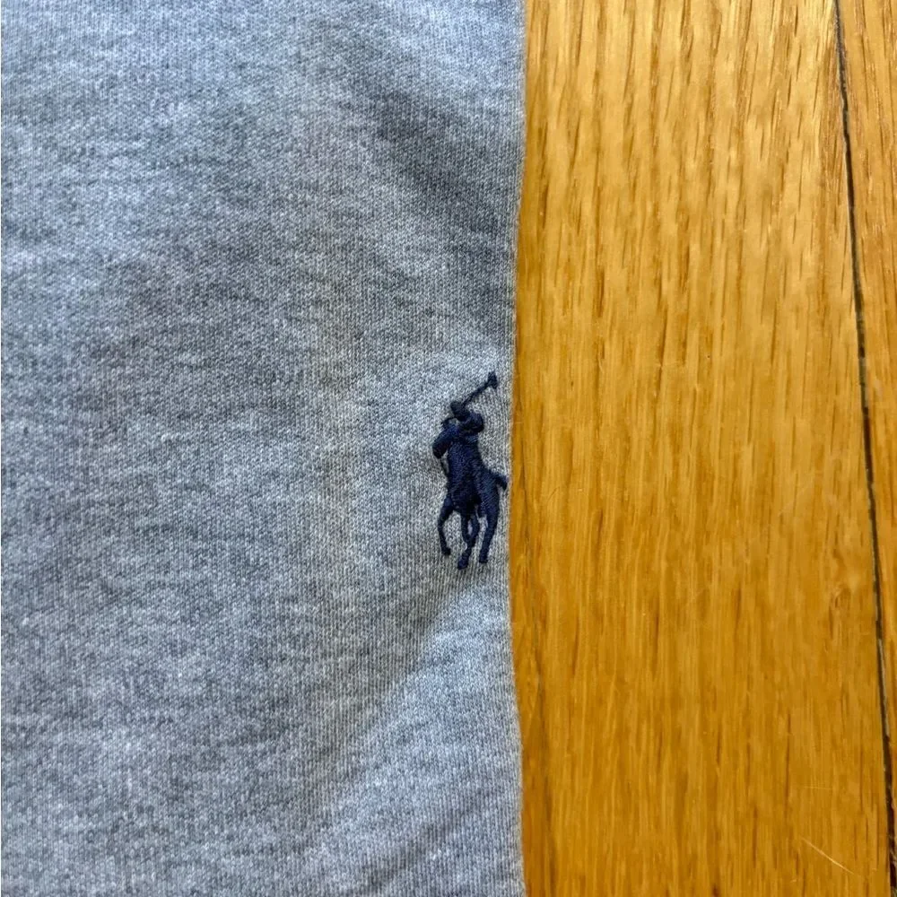 Polo Ralph Lauren Mens Long Sleeve Polo Shirt Classic Fit 2XL Gray Solid